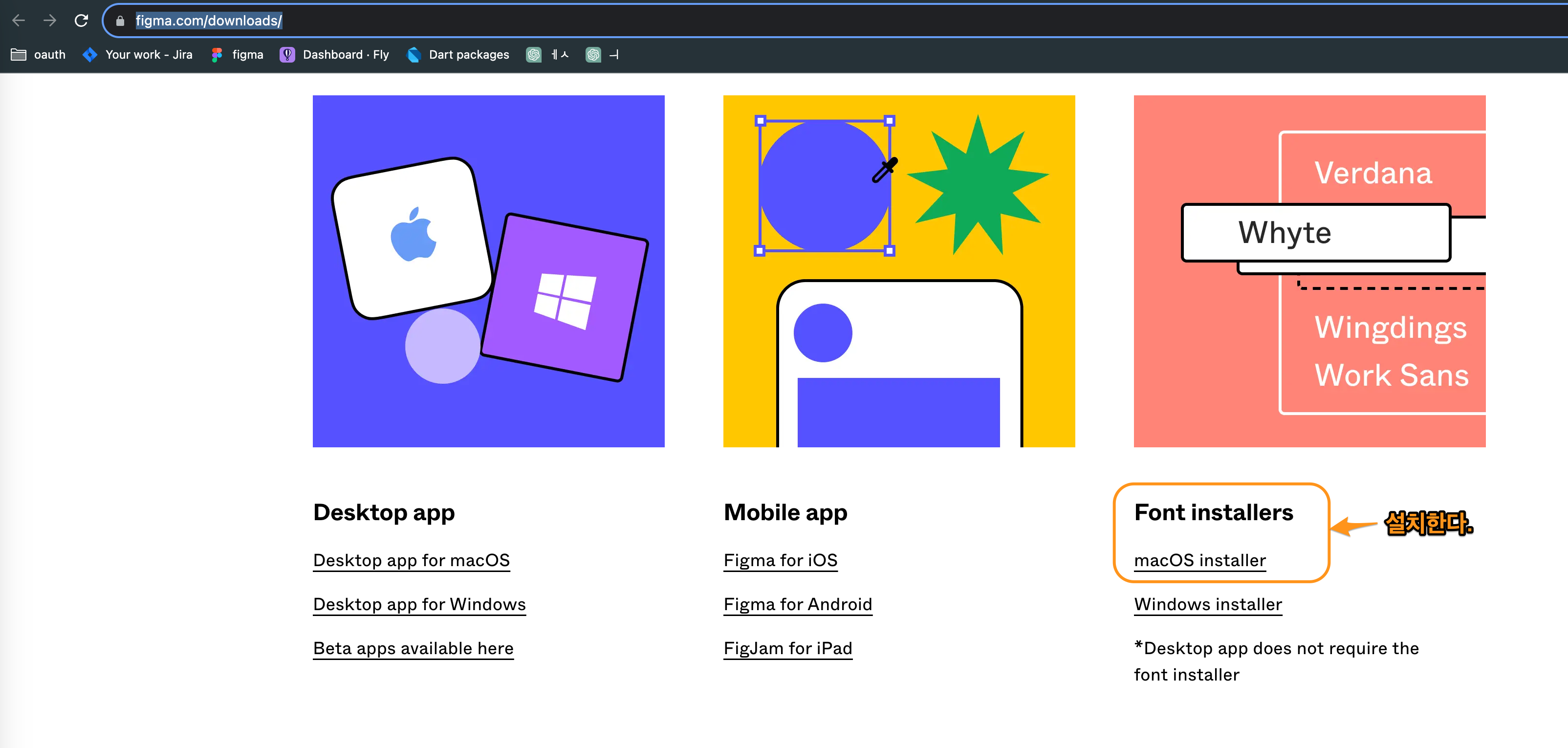 Figure 6: font installer