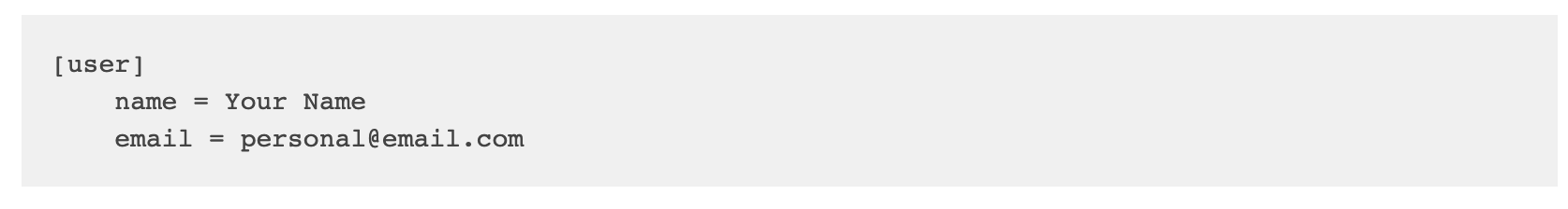 Figure 2: git config