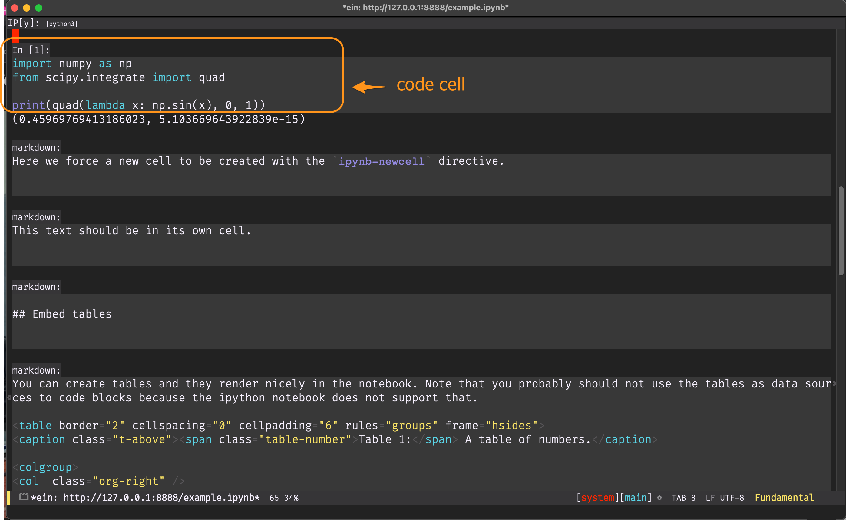 Figure 6: ein notebook