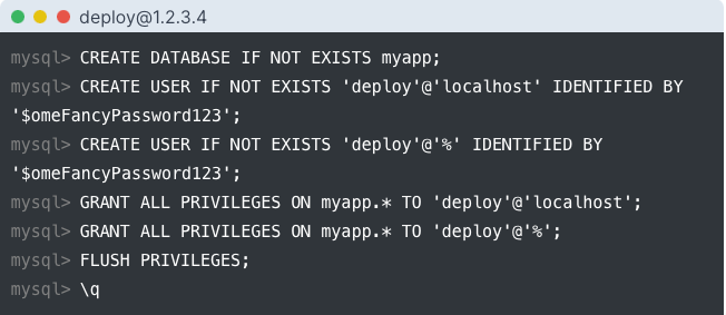 Figure 31: db &amp; user