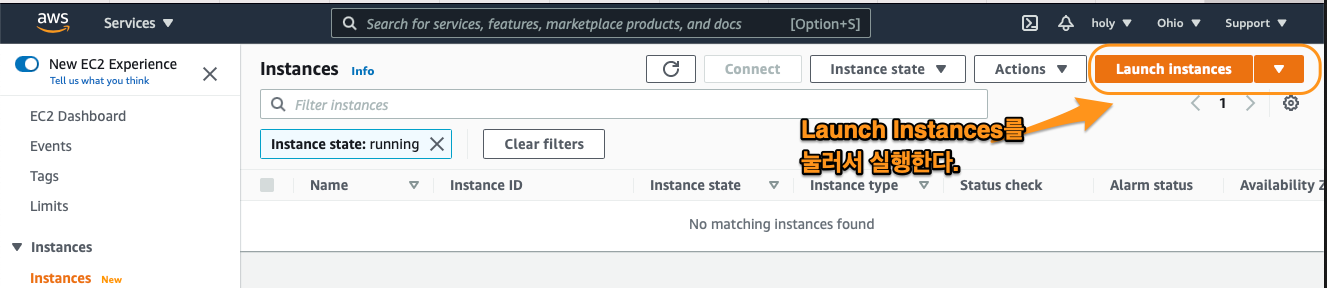 Figure 2: launch instance
